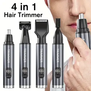 MFOWHAT 4-in-1 Men's Electric Shaver: Beard Trimmer + Nose Hair Trimmer + Eyebrow Trimmer + Sideburn Trimmer