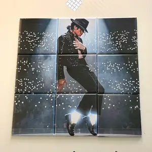 Michael Jackson Magnets Set 9 pcs| Handmade Fridge Magnets | King of Pop Gift for Fans