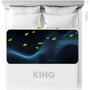 King Size Grounding Sleeping Mat for Bed 27"x76" Mattress Cover Pads Product Kit for Feet Sleep Rest Yoga Workout Pain Relief Balance Wellness Earth Connected Grounded Mat