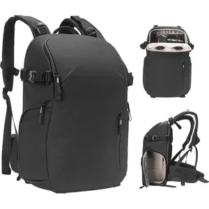 Camera Backpack  Bag Professional Travel Photography Bag Large for DSLR SLR Mirrorless Camera with Tripod Holder and Laptop Compartment Compatible with //