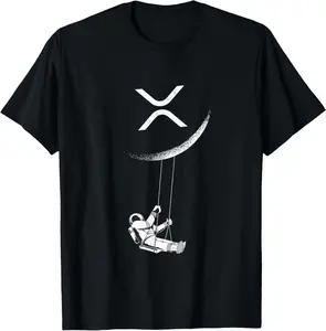 100%cotton XRP Moon Merch Cryptocurrency Crypto Currency Merchandise T-Shirt