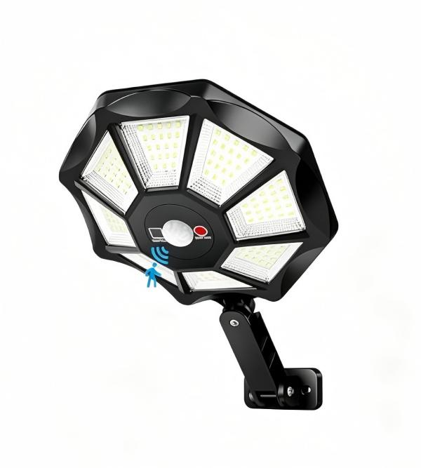 Solar LED Flood Lights Outdoor, Motion Sensor Dusk to Dawn Waterproof Security Lights, Solar Powered Exterior Lighting for Yard, Garage, Patio, Porch, Garden, Pathway, Parking Lot