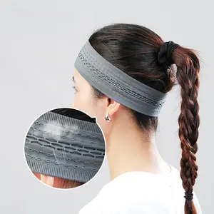 Fitness sports knitted headband, yoga headband, anti-sweat running basketball headband, breathable, sweat-wicking, quick-drying sports cycling headband, unisex