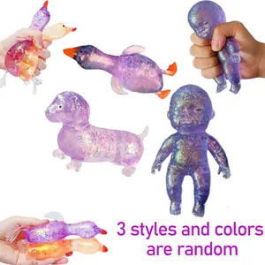 Aurora Malt Candy Toy, Realistic Duck Ugly Doll, Slow Bounce Squeeze Toy, Random Colors, Stress Relief, Party Gift, Daily Use
