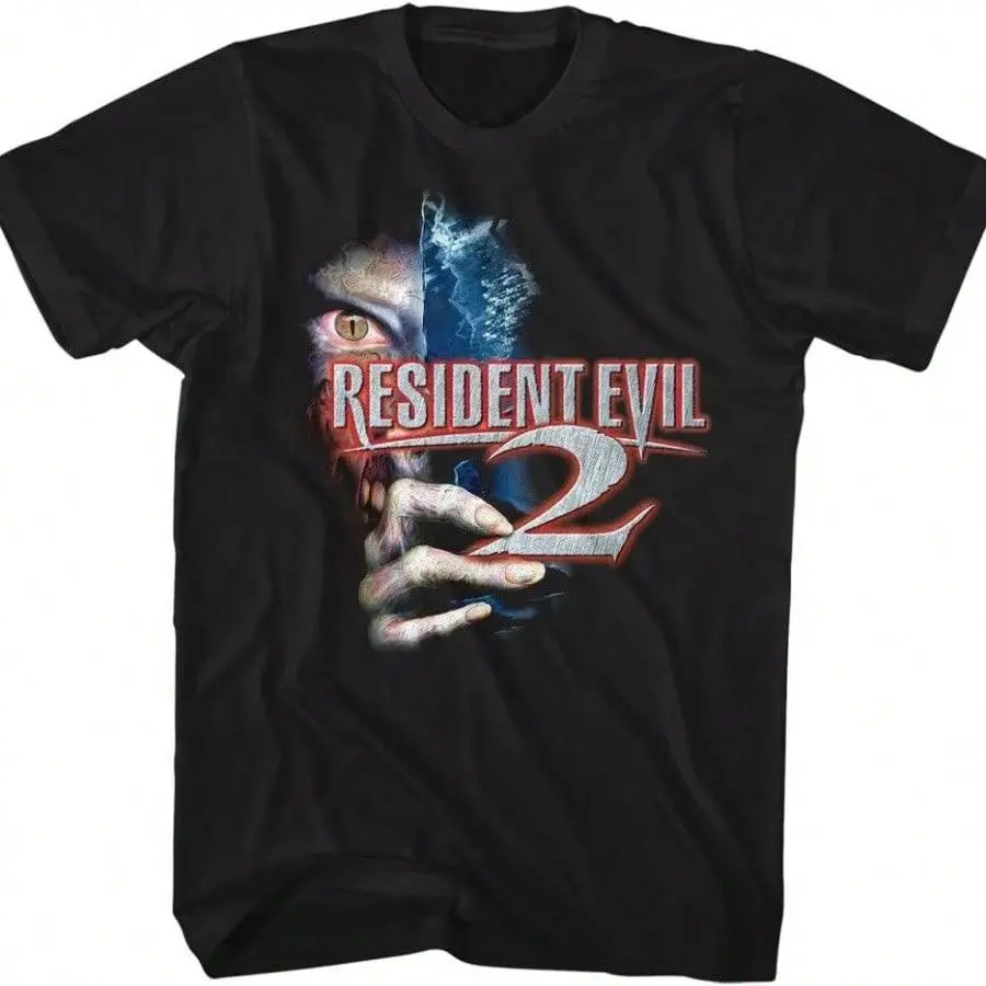 Residents Evil 2 Horror Science Fiction Film Video Game Eye Hand Adult T-Shirt, Game Shirt, Y2k, Graphic Tee, Gift T-shirt, Unisex Cotton Top Menswear Womenwear Streetwear Cotton Comfort  Shortsleeve Casual