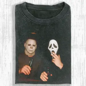 Ghostface T-Shirt, Scream Movie Shirt, Horror Character, Halloween Shirt, Gift For Her Him, Menswear Womenswear Streetwear Top