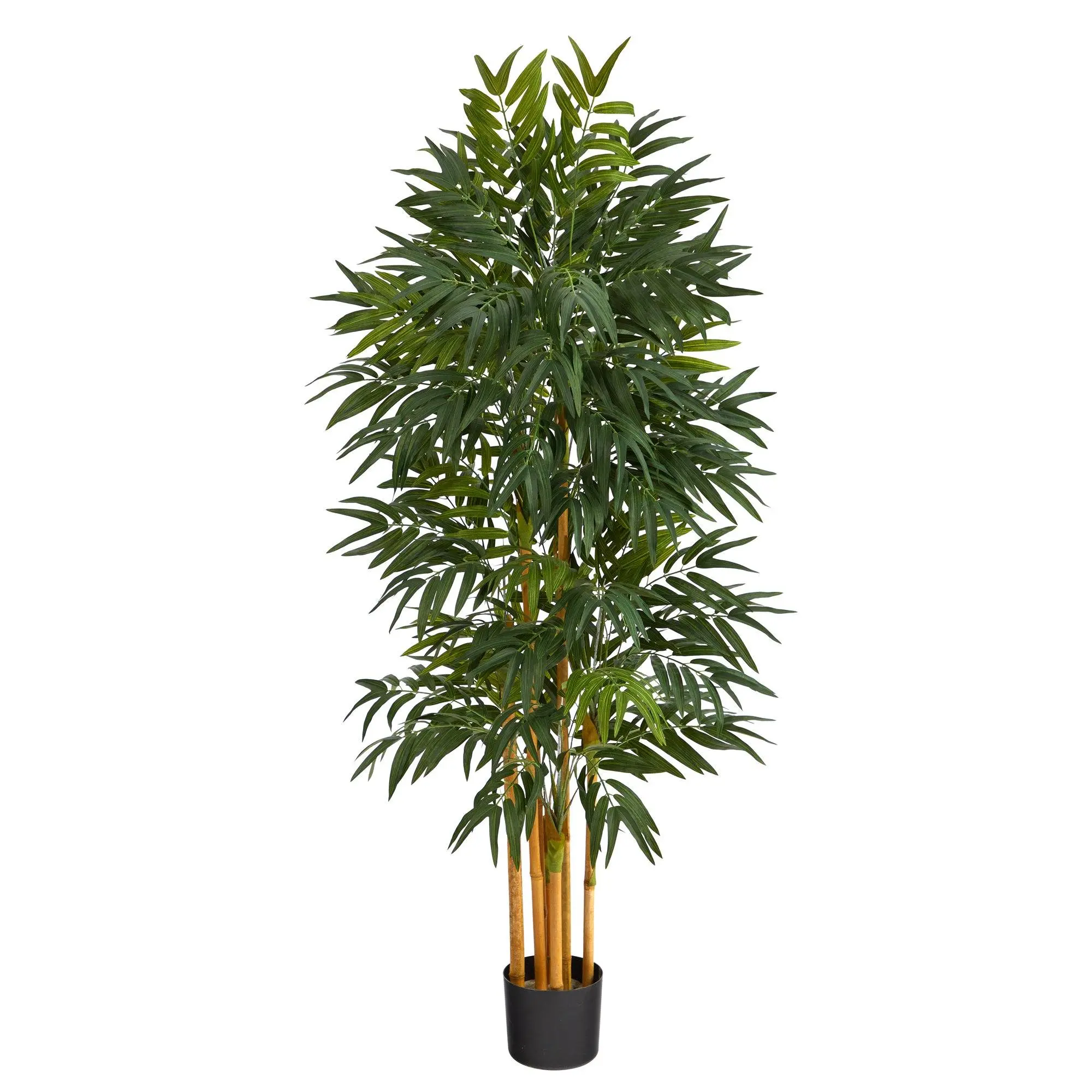 5ft Synthetic Phoenix Palm Tree with Natural Trunk, Decorative Faux Plant for Tropical Home Decor