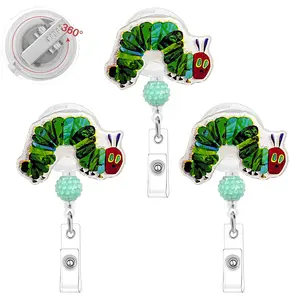 Funny ID Badge Holder Extensible Roll, Rotating Clip Work Label Stand, Medical Assistant Accessories, Office Gift for Workers, Nurse Badge Reel