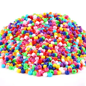 3000+ pcs Pony Beads, Multi-Colored Beads for Bracelets, Hair Braids, Crafts, Plastic Beads