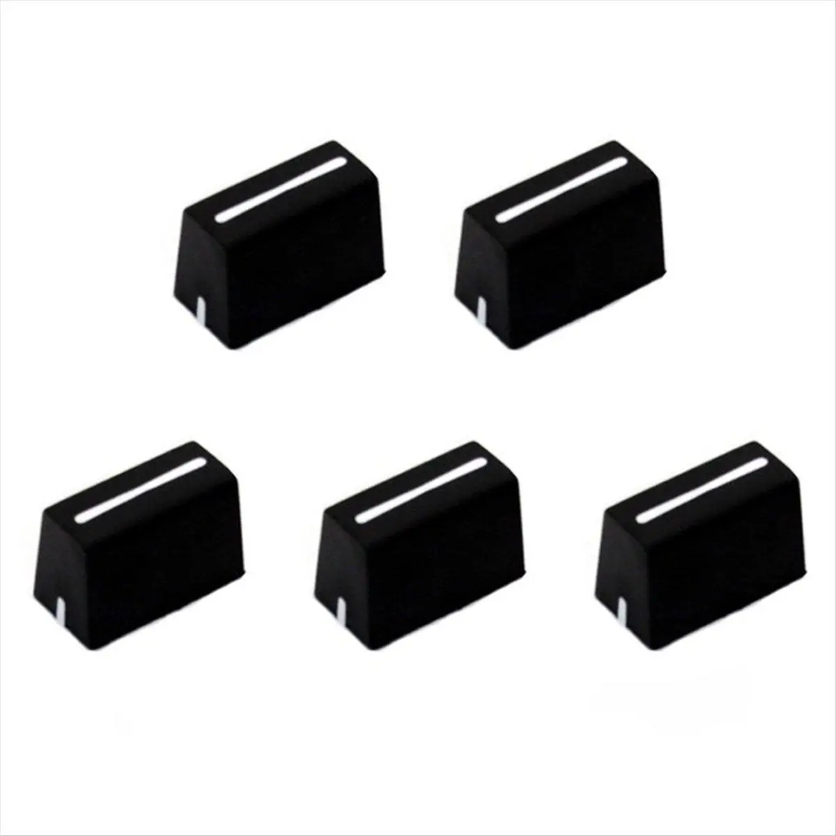 5pcs Universal Fader Knobs - Straight Slide Potentiometer Cover Accessories for DJ Controllers, Mixers, Consoles (DJM, DDJ, XDJ)