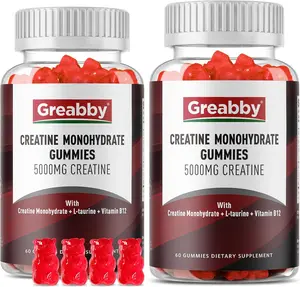 Creatine Monohydrate Gummies 5g Creatine Monohydrate with L Taurine B12 Mixed Berry Flavor 120 Count Pre Workout Energy Muscle Builder Athletic Performance Power Output Recovery Boost and Lean Muscle Mass Formula