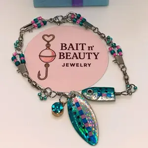 Pink & Blue Fishing Bracelet