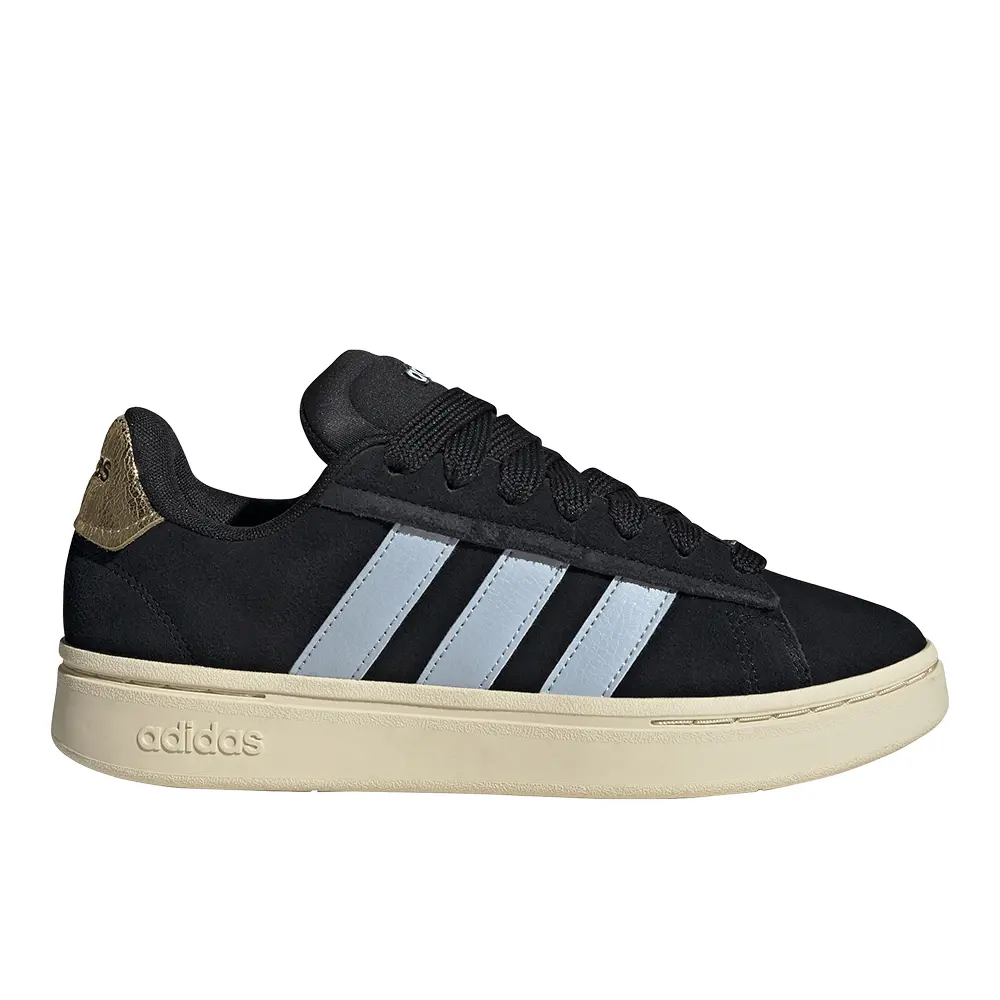adidas Womens Grand Court Alpha 00S Lace Up Sneakers Shoes Casual - Black