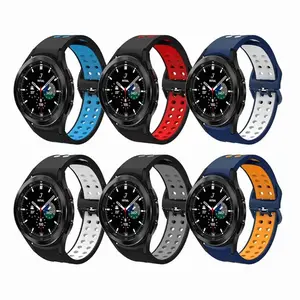 6-Piece Adjustable Silicone Strap Set, Fits Galaxy Watch Models 7/6/5/4, Sizes 40mm-47mm, Durable & Comfortable Design, Watch Straps