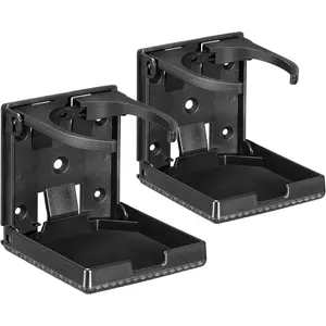2 count  Cup Holder Fit  Size Mugs Water Bottle Drink 60-100MM Adjustable Folding Wall  Desk Cup Holder for , RVs, , , Campers, Caravans