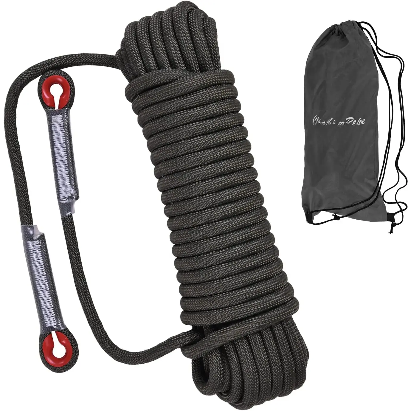 Climbing Rope, 12 mm Static Climbing Rope, 32FT(10M) 65FT(20M) 100FT(30M) 164FT(50M) Outdoor Rock Climbing Rope, Escape Rope, Rappelling Rope, Fire Rescue Parachute Rope