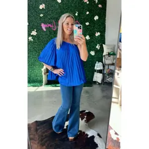 Umgee Never Blue Here Blouse
