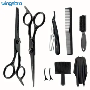 Professional Barber Haircut Kit, 1 Set Hair Cutting Tools & Hair Comb & Hair Clips, Hair Styling Tools for Home & Salon Use, Heatless