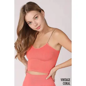 Vintage Ribbed Crop Top