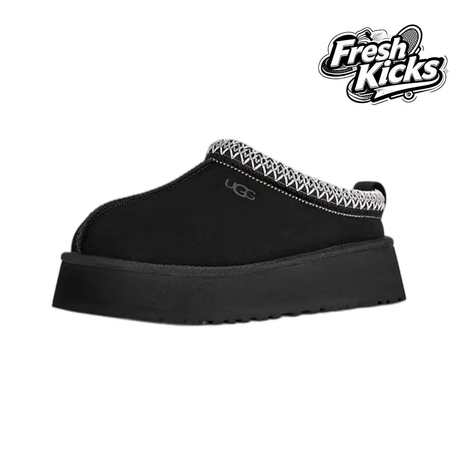 UGG Tazz II SlipperBlack (Women's)– Women's Lifestyle Sneakers – shoes for woman -Vintagen - Running Shoes, Lightweight Shock-Absorbing Comfort, Breathable Everyday Fit, Gym Training to Street Casual Wear - back to school - 1174471 BLK