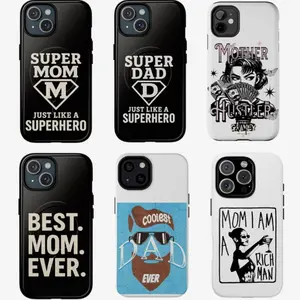 Super Dad/Mom Phone Case Gift for Father/Mother MagSafe Tough Case for iPhone Compatible with iPhone 17, 16, 15, 14, 13, 12, 11, X & Galaxy.