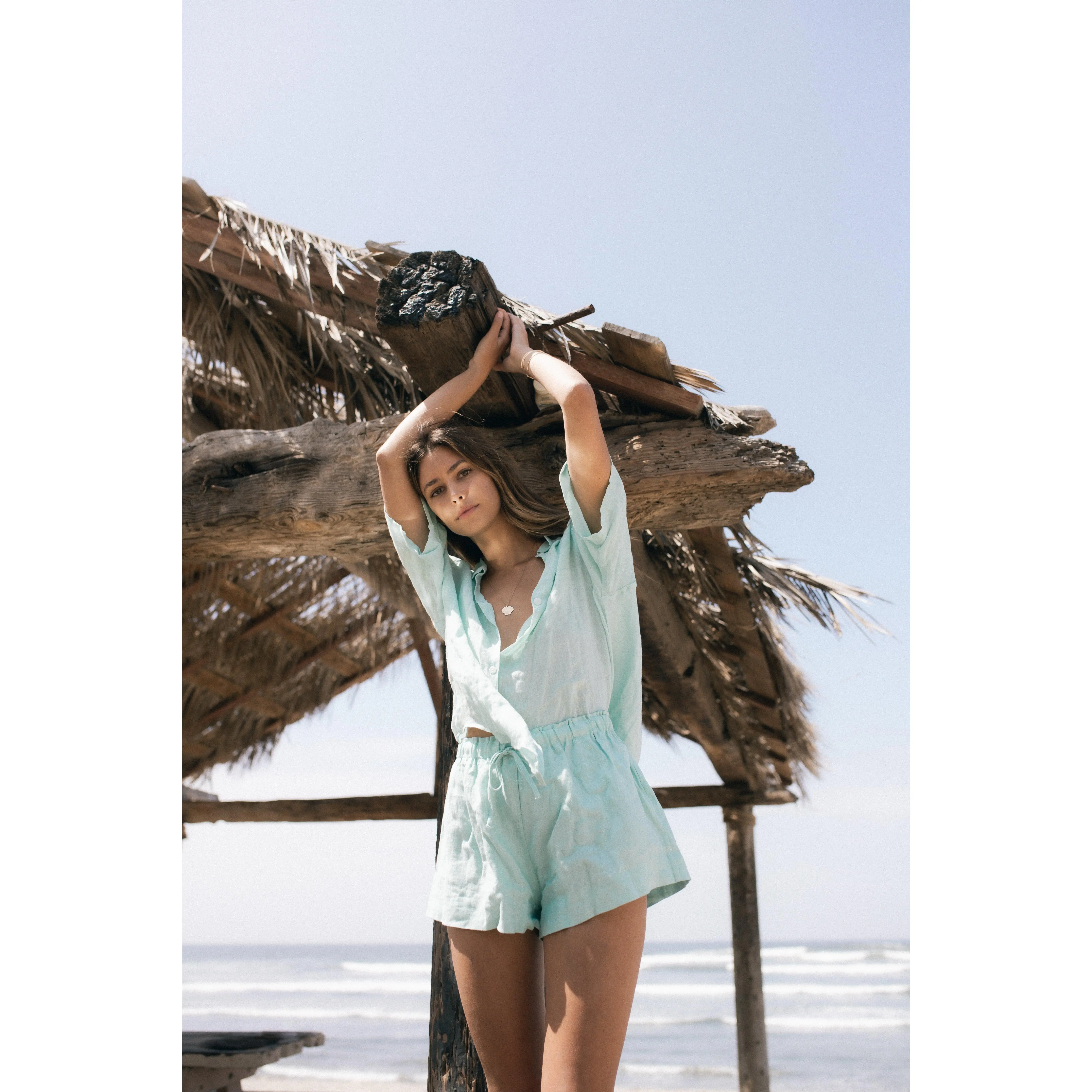 THE LINEN TAYLOR SHORTS