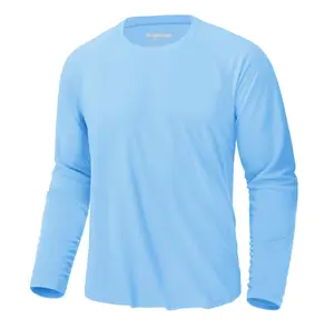 MAGCOMSEN  1/3 Pack Men's UPF 50+ Long Sleeves Shirts Quick Dry Lightweight Summer Sportswear Tops for Swimming Workout Rashguard Sporty Crew Neck Outdoorfun FallFreshness