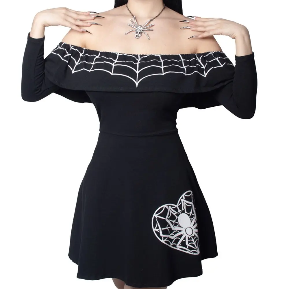 Ruffle Dress Web Heart Ruffle Dress Web Heart
