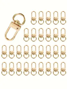 Keychain Making Kit, Lobster Claw Clasps & Swivel Rings & Hooks, Zinc Alloy Jewelry Findings for Dog Leash Charms & Craft Accessories, Charm Accessory, Keychain Making Set