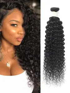 50g Jerry Curly Wave Human Hair Bundles, Natural Water Wave Loose Wave Bundles, Brazilian Hair Weave Bundles, Bulk Human Hair, Human Hair Extensions & Pieces