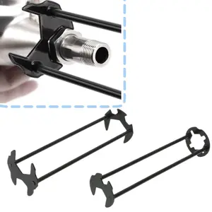 2-piece set Bathroom Wrench, Sink Wrench, Maintenance and Installation Wrench, Multifunctional Pipe Angle Valve Faucet Disassembly Socket Wrench
