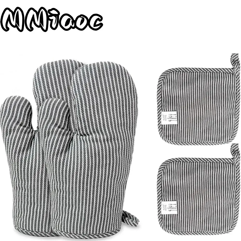  1 Set/4pcs Silicone Oven Gloves And Pot Rack Heavy Duty Cooking Tool Set - Non-Slip, Heat-Resistant,  Perfect for Cooking, and Outdoor Use, Camping, Baking, Kitchen Essentials,summerwins