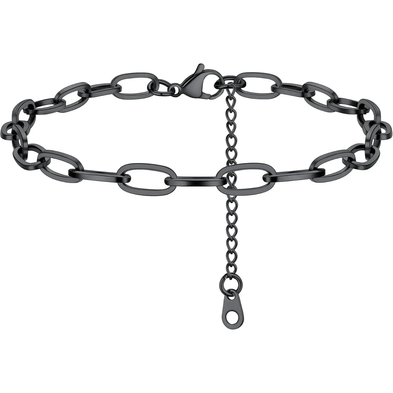 J: black-paperclip chain