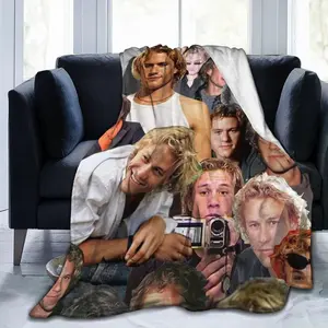 Heath Ledger Fleece Blanket for Couch - Throw Blanket Lightweight Heath Ledger Merch Super Soft Cozy Luxury Bed Blanket Microfiber and Throws for Sofa