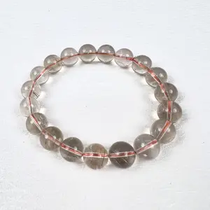 Golden Rutilated Quartz Bracelet — Wealth, Luck & Protection | Powerful Money Attraction Crystal Jewelry| 7–10mm Beads