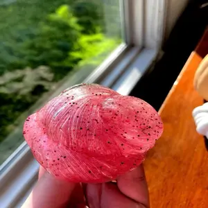 Cinnamon Clear Slime with Warm Autumn Scent Shimmer Sparkles Clicky Fun to Play With