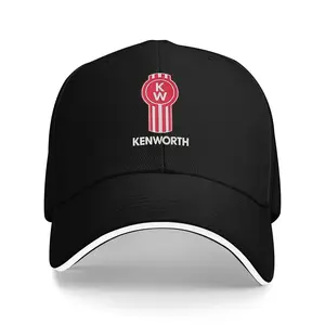 Vintage Kenworth Adjustable Trucker Baseball Cap - Unisex Polyester Hat with Graphic Alphabet Print, Portable, Hand Washable with Dry Cleaning Option, Ideal for Valentine's & Father's Day Gifts, Casual Classic Fashion Accessory,summervibes