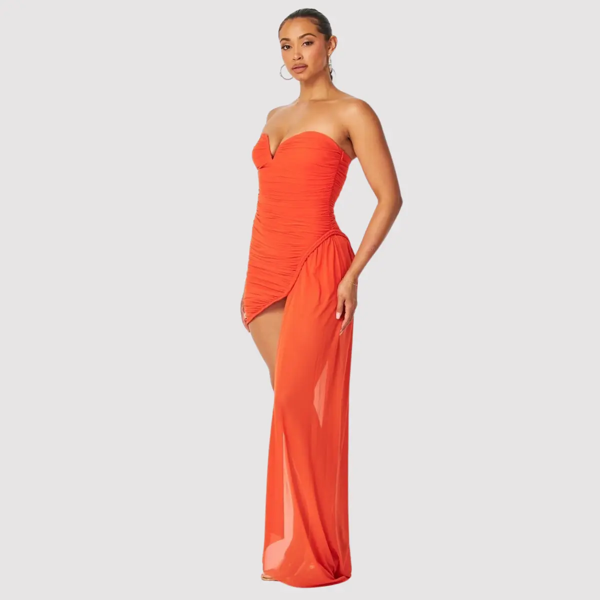 Jaynelle Strapless Rushed Mini Dress with Side Drap Detail Fit Formal Bodycon Cute Elegant Womenswear Day Party Style Comfort Lady Sleeve Summer Orange Winter birthday dress - TikTok Shop Jaynelle Strapless Rushed Mini Dress with Side Drap Detail Fit Formal Bodycon Cute Elegant Womenswear Day Party Style Comfort Lady Sleeve Summer Orange Winter birthday dress - TikTok Shop