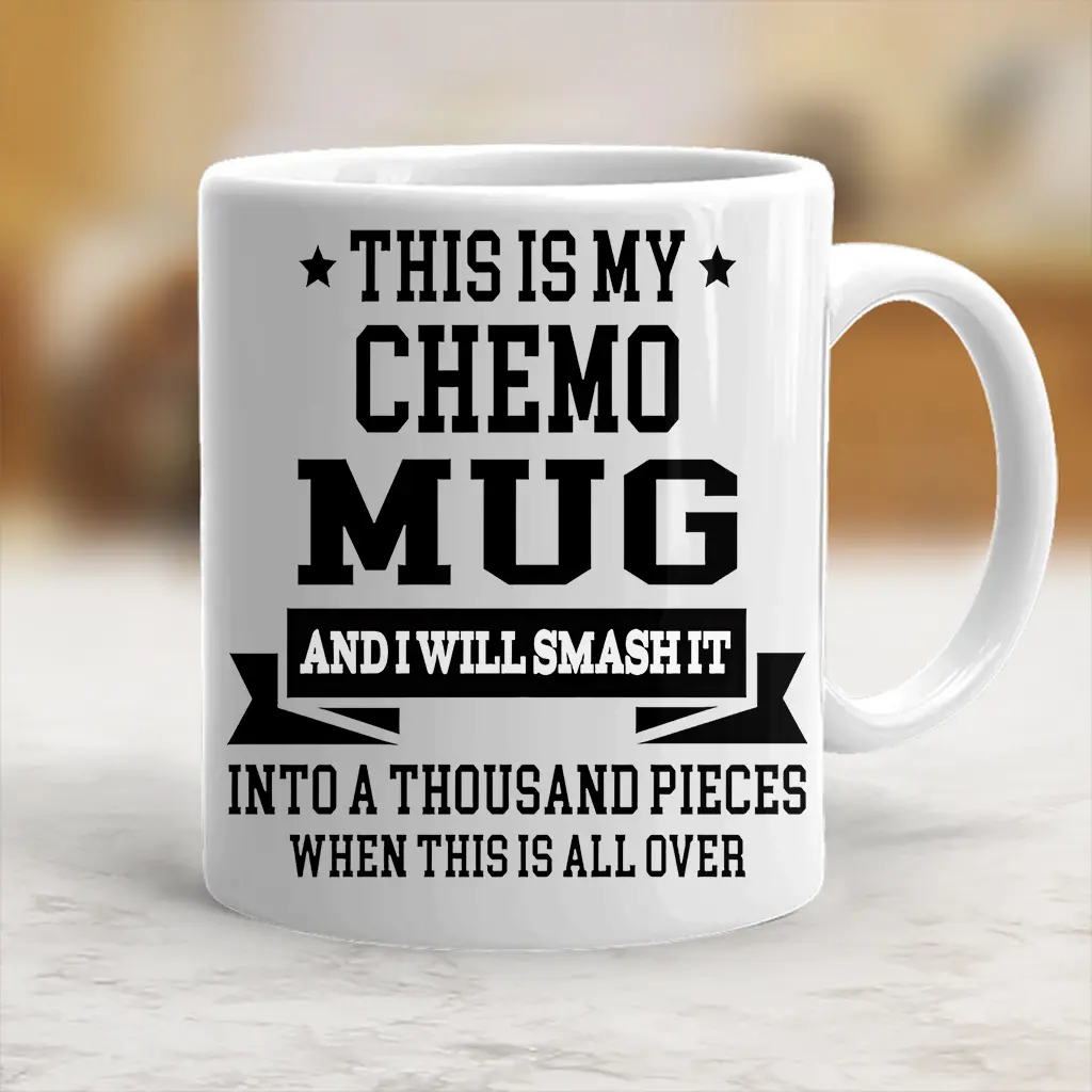Classic Stylish Washable Printed Ceramic Chemo Tea Coffee Cup, Kitchenware Drinkware for Chemotherapy Treatment (scs11028) - Mug Rack Compatible