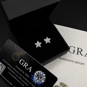 VVS Moissanite S925 Star Ear Studs