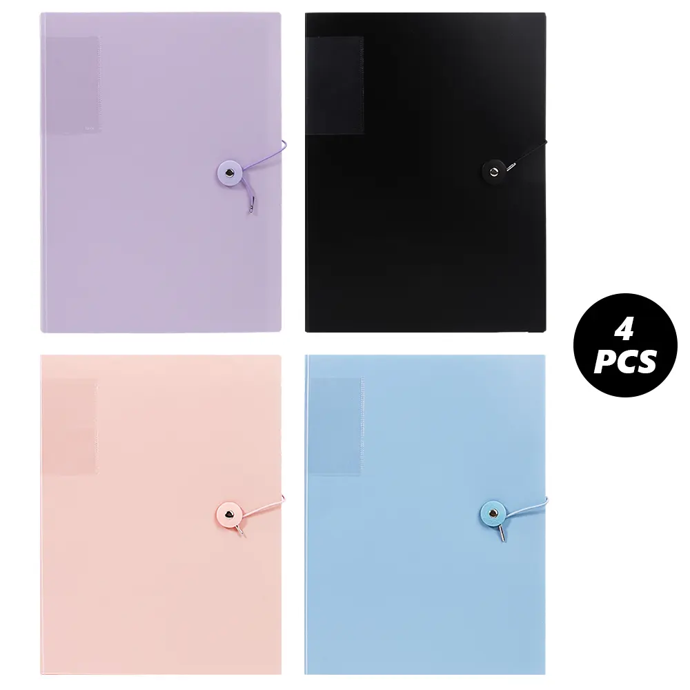 4 Pack Pastel Expanding File Folders with Cord Closure,Plastic A4 Document Organizer Set,Portable Letter Size Paper Accordion Folder for School,Office,Home,Halloween Christmas Party Fathersdaygift,Hand Tools Kits