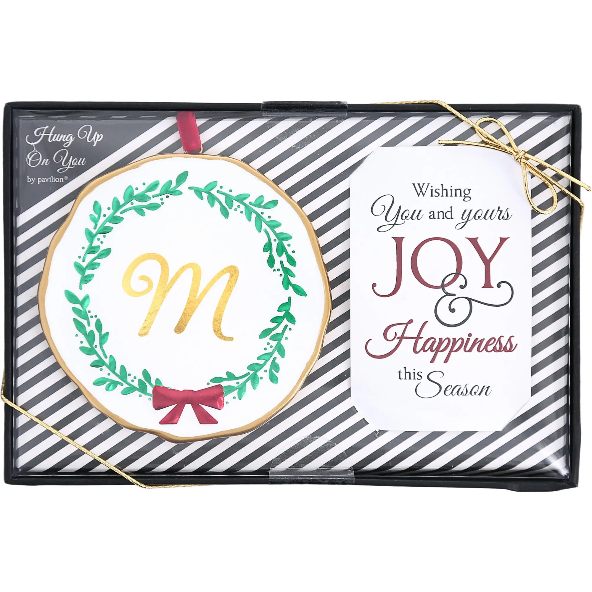 M 4" Monogram Ornament