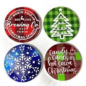 Christmas Coasters - Set of 4, Festive Tableware for the Holidays