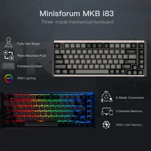 Minisforum MKB i83 tri mode mechanical keyboard