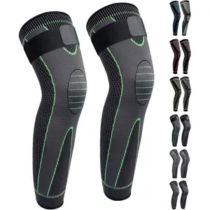 Full Leg Sleeves Long Compression Leg Sleeve Knee Sleeves Protect Leg, for Man Women Basketball, Arthritis Cycling Sport