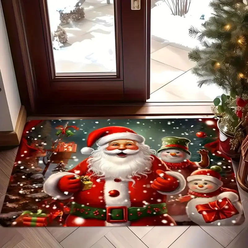 Fluffy Polyester Bathroom Bath Mat - Rectangle, Non-Slip, Machine Washable, Ultra-Comfortable Home Mat for Bathroom, Kitchen Use, Bathroom Decorative Mat