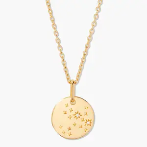 Skyler Vermeil Zodiac Pendant Necklace by Brook and York