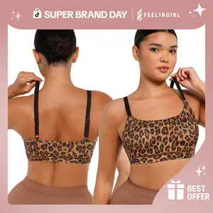 FeelinGirl Women's Unlined Wireless Bra Breathable Sports Bra for Everyday Wear Comfortable Fabric Womenswear Super Brand Day #Summervibes