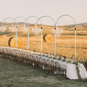 3ftx10ft Curved Aluminum Chandelier Hanger and Coupler with Heavy Steel Base Plate