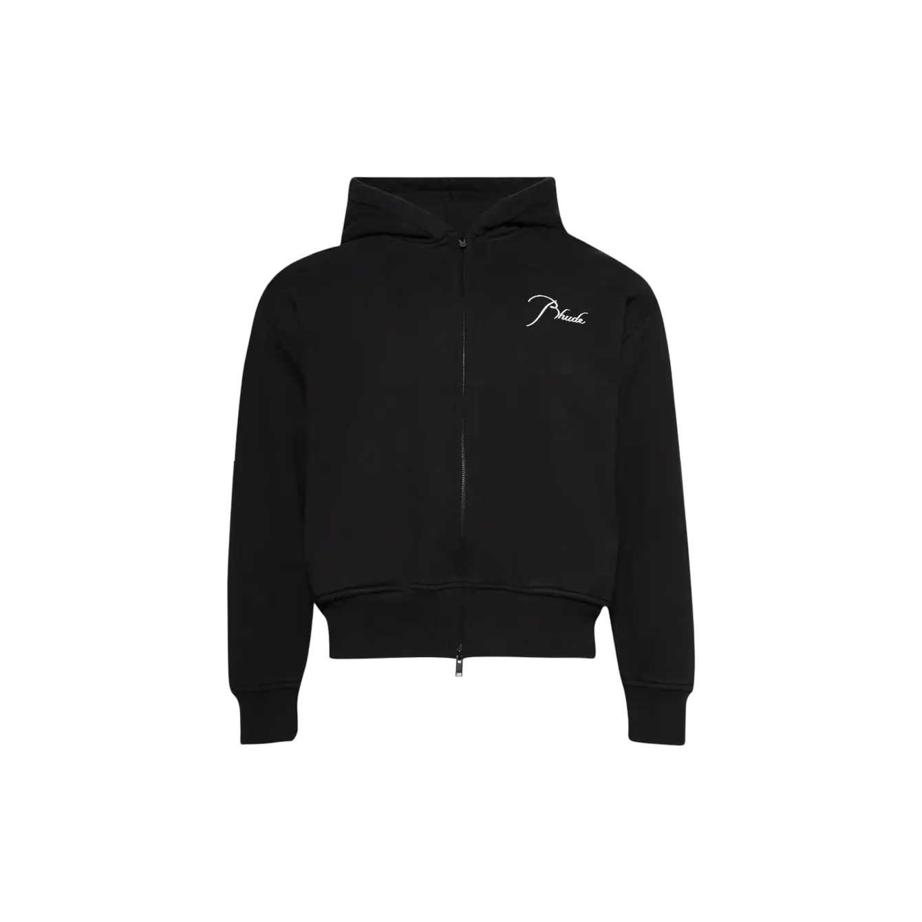 Rhude Classique Full Zip Hoodie Black/Whit